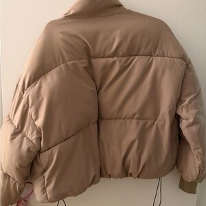 SHEIN Camel Puffer Jacket
